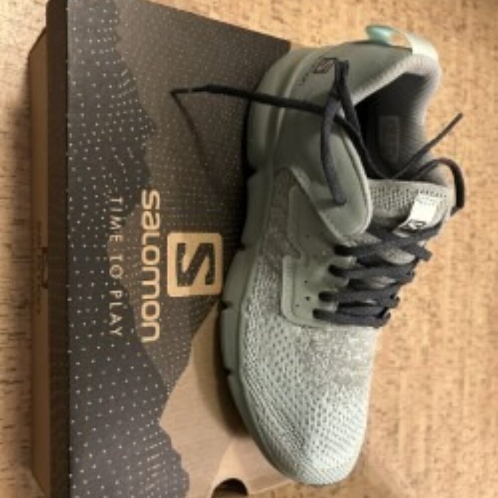 SALOMON PREDICT SOC 10 WOMEN ICY MORN/GREEN MILIE